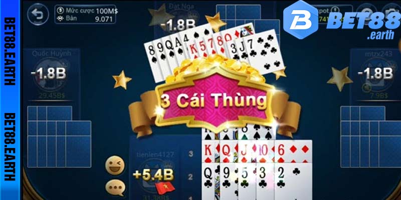 Cách chơi mậu binh Bet88 online tính tiền theo trường hợp